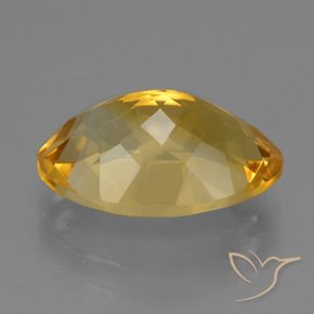 6.74克拉天然黄水晶，椭圆形，VVS