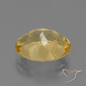 5.09克拉天然黄水晶，椭圆形，VVS