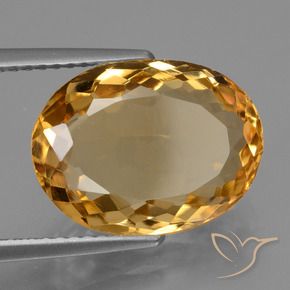 5.77克拉天然黄水晶，椭圆形，VVS