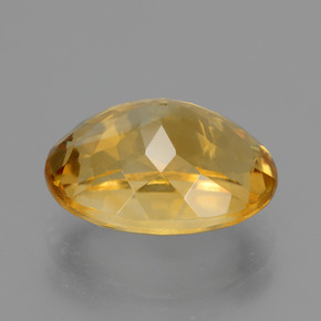 4.60克拉天然金色黄水晶，椭圆形切割，12.5×9.2毫米，VVS