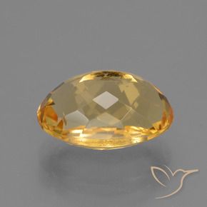 4.73克拉天然黄水晶，椭圆形，VVS