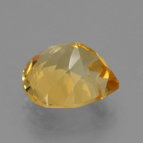4.70克拉天然金色黄水晶，梨形，11.9×11.4毫米，VVS