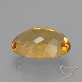 4.02克拉天然黄水晶，椭圆形，VVS