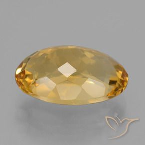 4.78克拉天然黄水晶，椭圆形，VVS