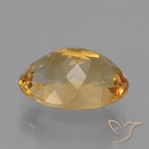 4.53克拉天然黄水晶，椭圆形，VS