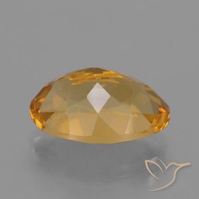 3.53克拉天然黄水晶，椭圆形，VVS