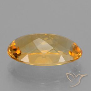 4.43克拉天然黄水晶，椭圆形，VVS
