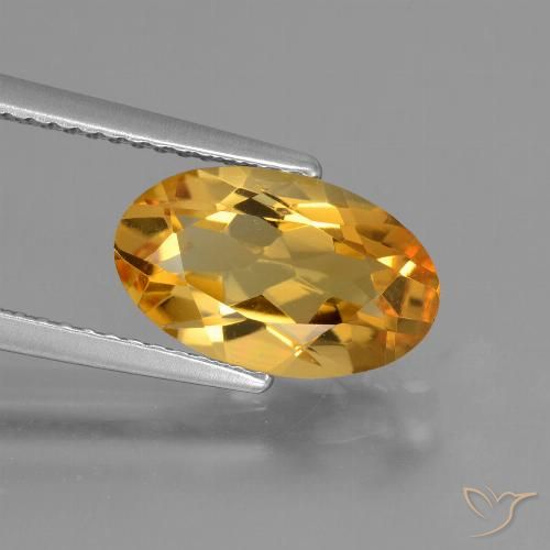 2.44ct 天然 深金色 黄水晶, 椭圆形, VVS