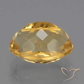 5.52克拉天然黄水晶，椭圆形，VVS