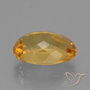 3.72克拉天然黄水晶，椭圆形，VS-SI