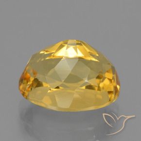 4.97克拉天然黄水晶，椭圆形，VVS