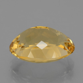 7.80克拉天然黄色黄水晶，椭圆形切割，14.9×11.8毫米，VVS