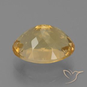 7.42克拉天然黄水晶，椭圆形，VVS