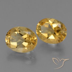 4.46克拉天然黄水晶，椭圆形，VVS-VS