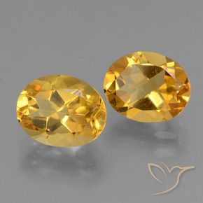 4.65克拉天然黄水晶，椭圆形，VVS