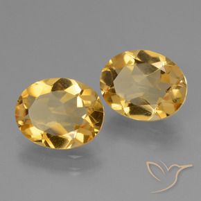 3.83克拉天然黄水晶，椭圆形，VS