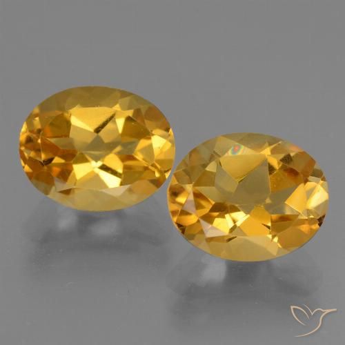 5.25ctw 天然 深金橙色 黄水晶, 椭圆形, VVS-VS