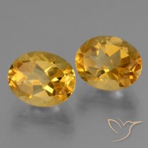 5.25克拉天然黄水晶，椭圆形，VVS-VS