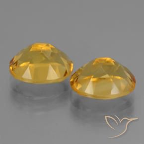 5.25克拉天然黄水晶，椭圆形，VVS-VS