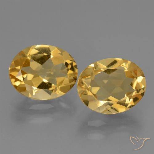 4.66ctw 天然 中深金色 黄水晶, 椭圆形, VVS-VS