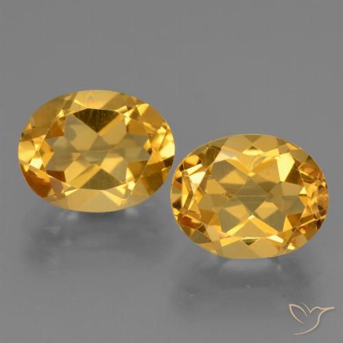 5.22ctw 天然 深金橙色 黄水晶, 椭圆形, VVS-VS