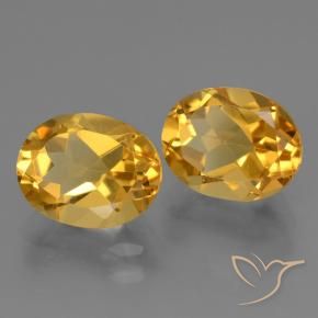 5.22克拉天然黄水晶，椭圆形，VVS-VS