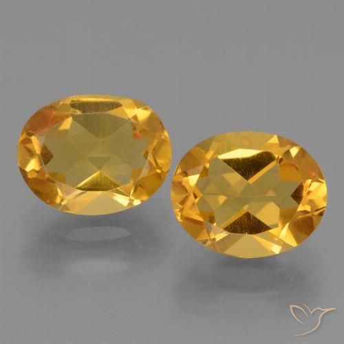 4.79ctw 天然 深金色 黄水晶, 椭圆形, VVS-VS