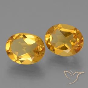 4.79克拉天然黄水晶，椭圆形，VVS-VS