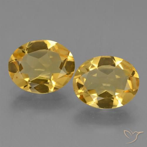 3.96ctw 天然 中金 黄水晶, 椭圆形, VVS