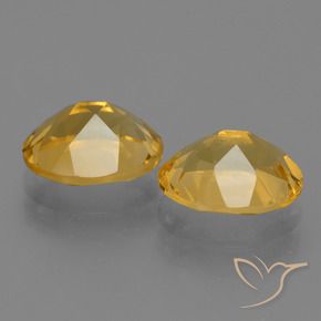 4.78天然金色黄水晶，椭圆形切割，10.1×8.1毫米，VVS