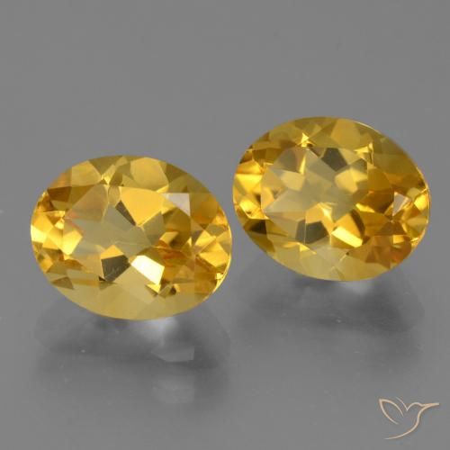 4.98克拉天然黄水晶，椭圆形，VVS