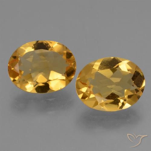 4.51ctw 天然 金橙色 黄水晶, 椭圆形, VS