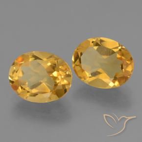 4.82克拉天然黄水晶，椭圆形，VVS-VS