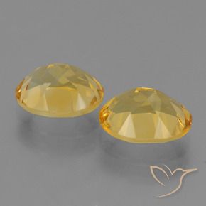 4.94克拉天然黄水晶，椭圆形，VVS