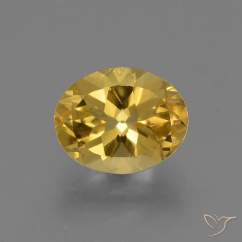 2.30ct 天然 中金 黄水晶, 椭圆形, VS
