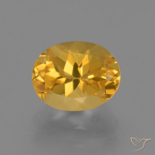 2.58ct 天然 金橙色 黄水晶, 椭圆形, VVS-VS