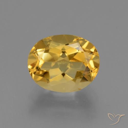 2.60ct 天然 金橙色 黄水晶, 椭圆形, VVS
