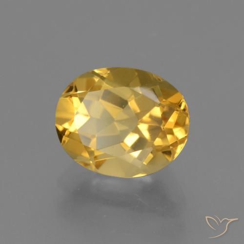 2.60克拉天然黄水晶，椭圆形，VVS