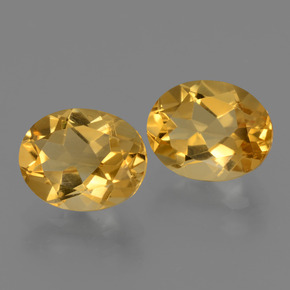 4.98天然金色黄水晶，椭圆形切割，10.1×8.1毫米，VVS-VS