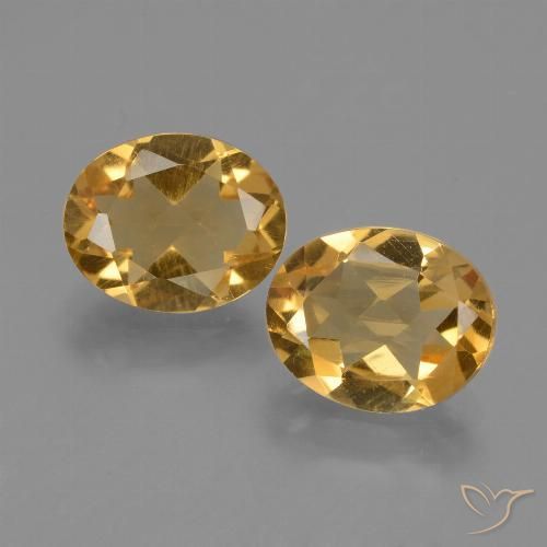 4.28ctw 天然 中深金色 黄水晶, 椭圆形, VVS-VS