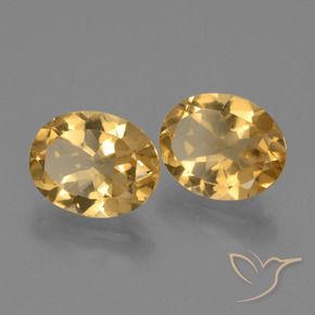 4.90克拉天然黄水晶，椭圆形，VS