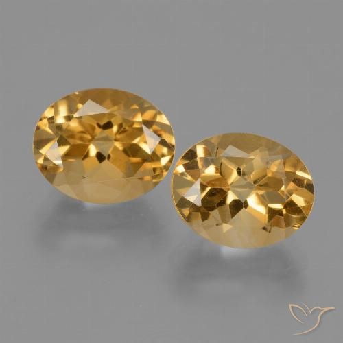 5.58ctw 天然 橙金 黄水晶, 椭圆形, VVS-VS