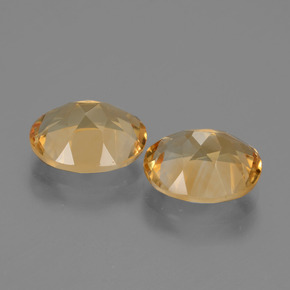 4.84天然金色黄水晶，椭圆形切割，10×7.9毫米，VVS-VS