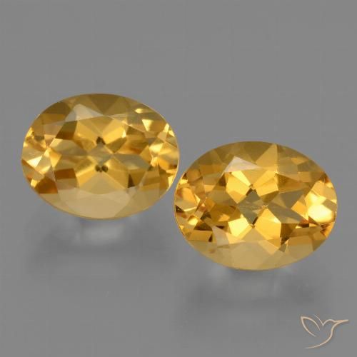 5.42ctw 天然 深金色 黄水晶, 椭圆形, VVS-VS