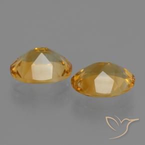 4.39克拉天然黄水晶，椭圆形，VVS-VS
