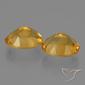 4.93克拉天然黄水晶，椭圆形，VVS