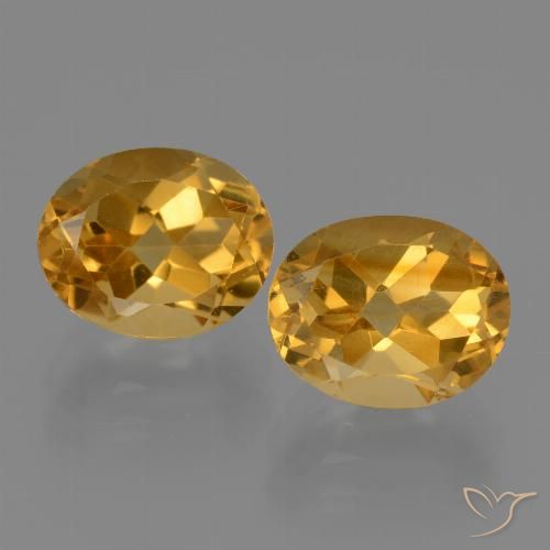 5.62ctw 天然 深金色 黄水晶, 椭圆形, VVS-VS