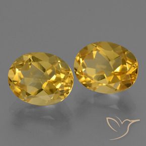 5.12克拉天然黄水晶，椭圆形，VVS-VS