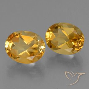 5.25克拉天然黄水晶，椭圆形，VVS