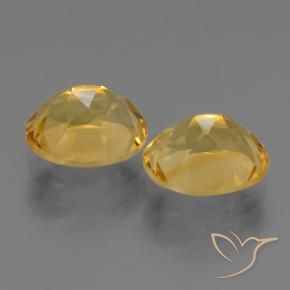 4.92克拉天然黄水晶，椭圆形，VVS